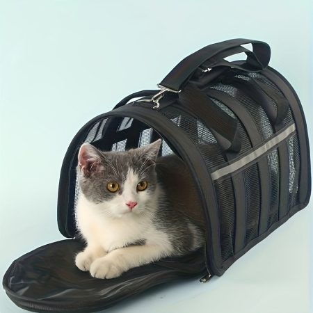 Airline-Approved Foldable Pet Carrier for Small and Medium Dogs & Cats – Zippered Soft-Sided Travel Bag, Durable Polyester, Comfortable Transport in 3 Sizes S, M, L