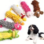 6pcs Colorful Plush Squeaky Dog Toys - Interactive Chew and Play Companions for Small to Medium Breeds, Soft Cartoon Animal Designs (Yellow Chicken, Pink Pig, Brown Dog, Green Frog), Interactive Dog Toy